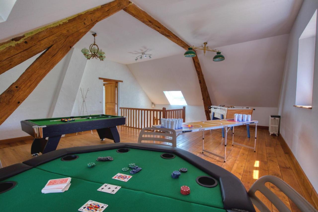 Crazy Villa Le Petit Belair 18 - Heated Pool - Foot - 2H Paris - 30P โอบิญี-ซูร์-แนร์ ภายนอก รูปภาพ