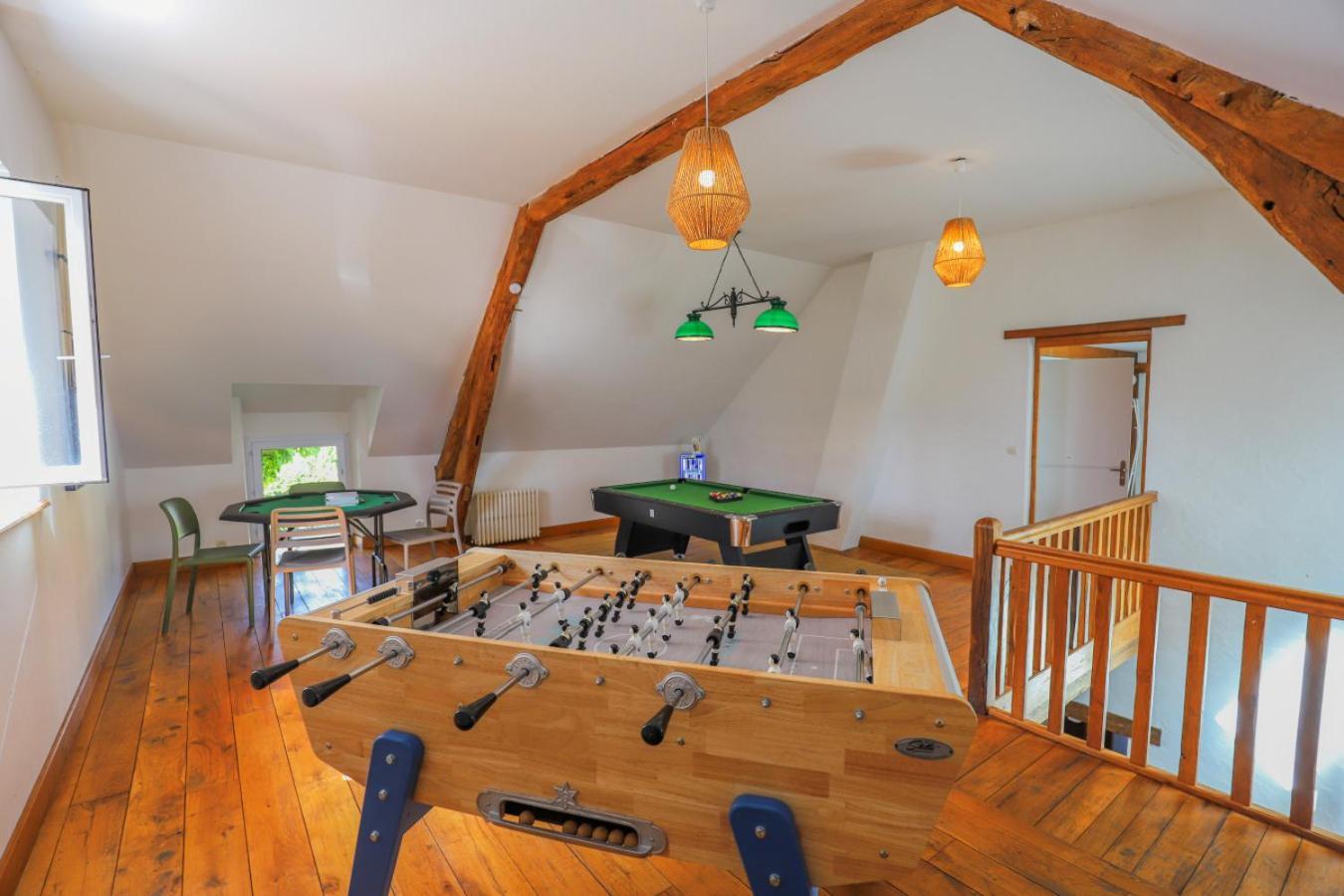 Crazy Villa Le Petit Belair 18 - Heated Pool - Foot - 2H Paris - 30P โอบิญี-ซูร์-แนร์ ภายนอก รูปภาพ